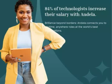 84% dos tecnólogos aumentam seu salário com a Andela - Empregos em Tecnologia | Info4Fun Labs