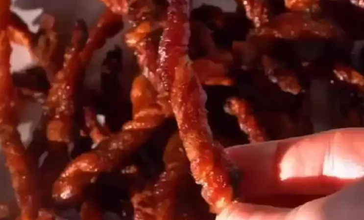 Aperitivo de Bacon Enrolado