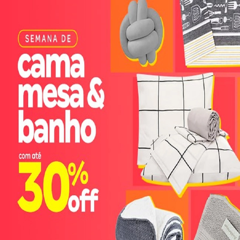 Promoção Cama, Mesa e Banho Magalu