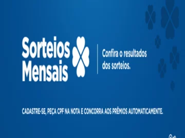 Sorteios Mensais - Não esqueça de Verificar seus prêmios