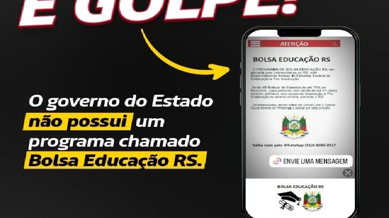 É Golpe, Programa Bolsa Educação RS