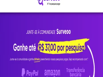 Freelance: A número 1 em pesquisa paga - Pesquisa Remunerada - Até R$ 37 por Pesquisa - Surveoo | Info4Fun Labs