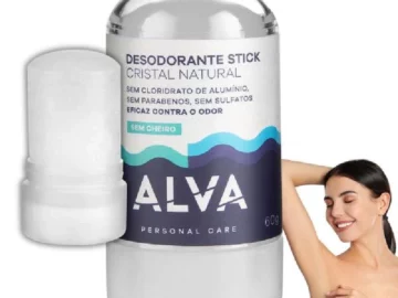 Desodorante em Pedra Alva Natural Sem Aluminio - Influenciador Magalu