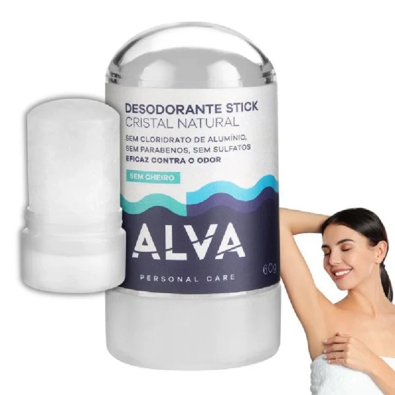 Desodorante em Pedra Alva Natural Sem Aluminio - Influenciador Magalu