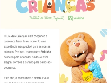 O Dia das Crianças está chegando! Ajude o Instituto do Câncer Infantil