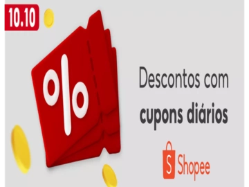 Esquenta 10.10 Shopee! Descontos com Cupons Diários!