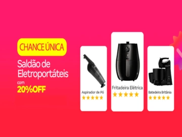 Change Única - Saldão de Eletroportáteis com 20% Off - Influenciador Magalu