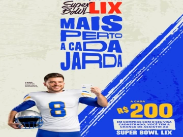 Promoção Super Bowl LIX mais Perto a cada Jarda - Visa