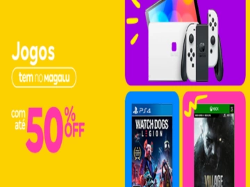 Jogos com Até 50% Off - Influenciador Magalu