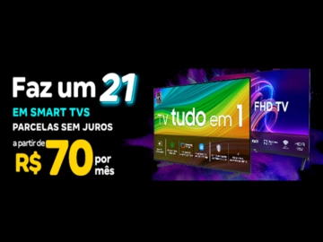 Faz um 21 em Smart TV com Parcelas sem Juros - Influenciador Magalu