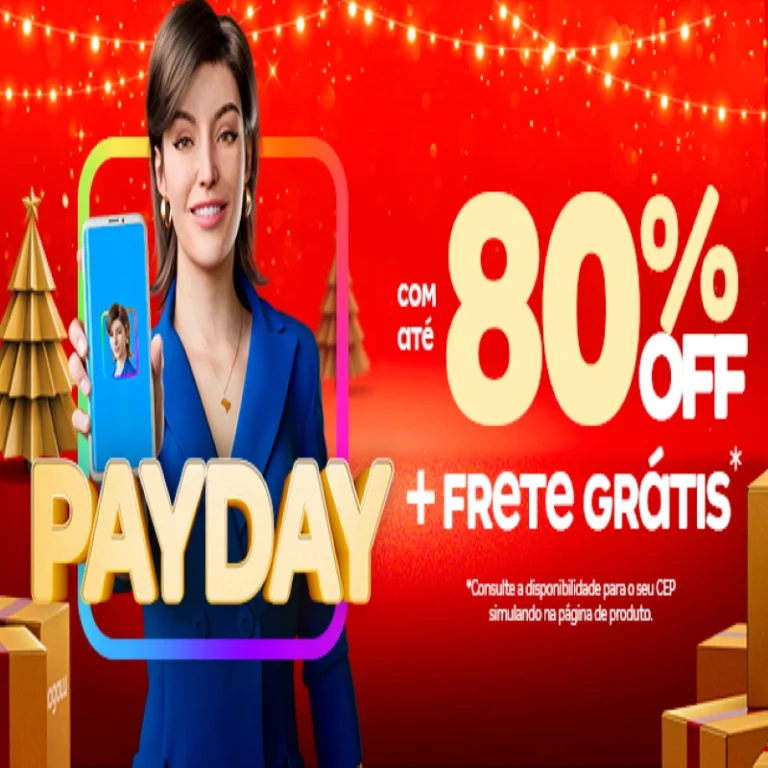 Promoção Payday com até 80% Off e Frete Grátis - Influenciador Magalu