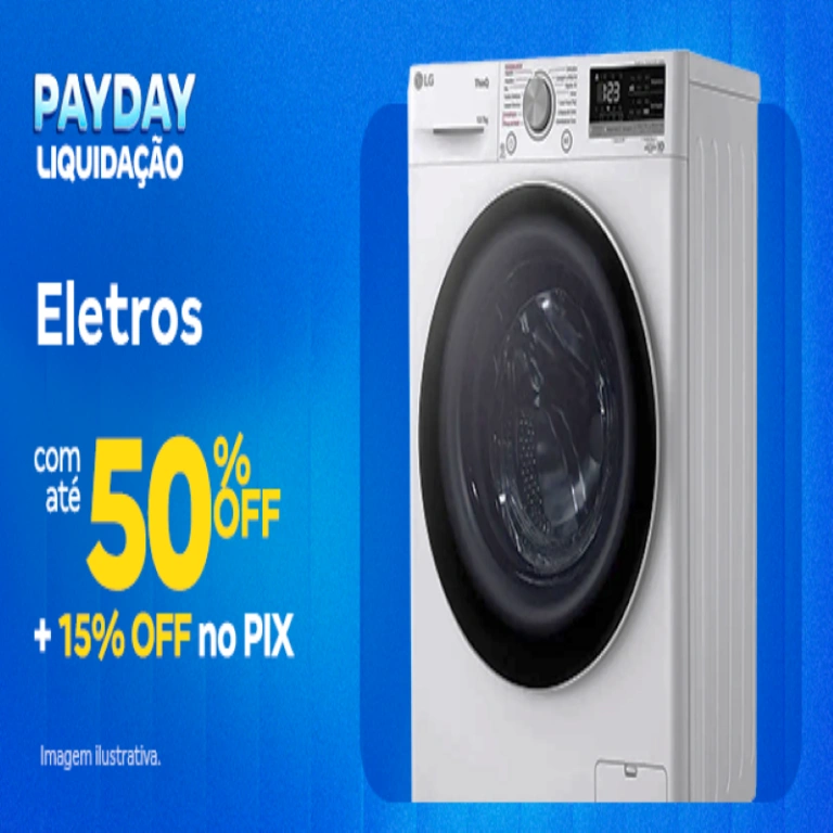 Payday: Liquidação Eletro com até 50% Off + 15% Off no Pix - Influenciador Magalu