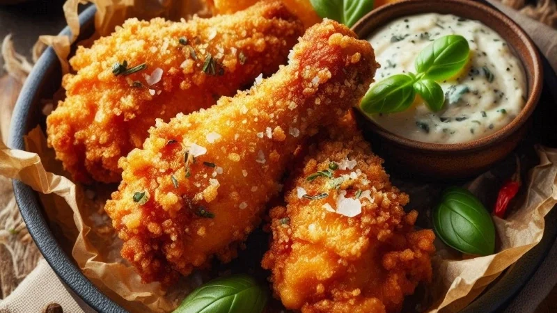 Coxinha da Asa com Crocante de Parmesão