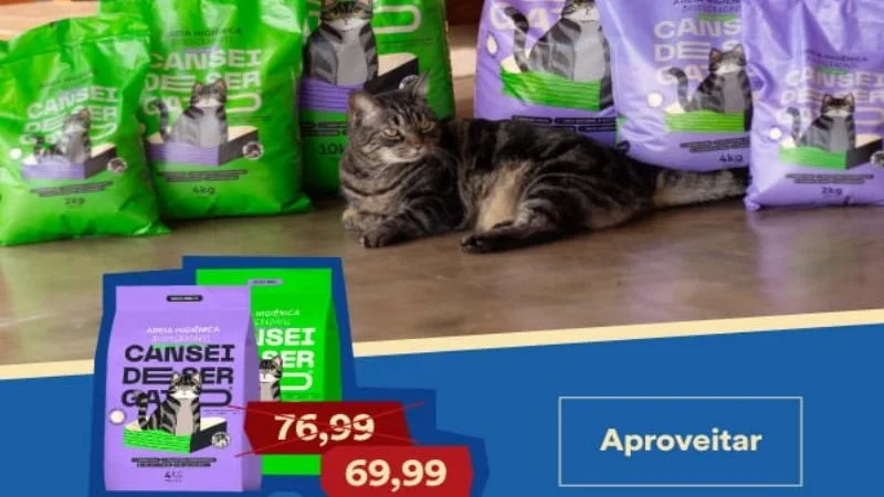 Areias Cansei de Ser Gato: Muita Areia pro seu Carrinho!