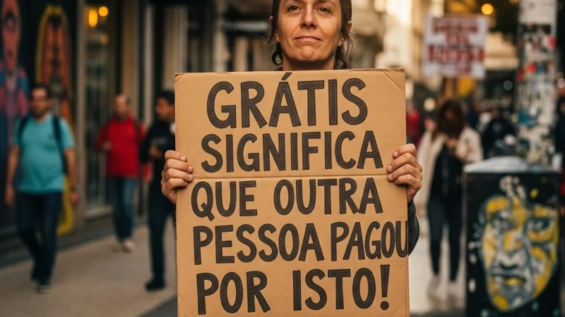 Grátis Significa Que Outra Pessoa Pagou Por Isto!