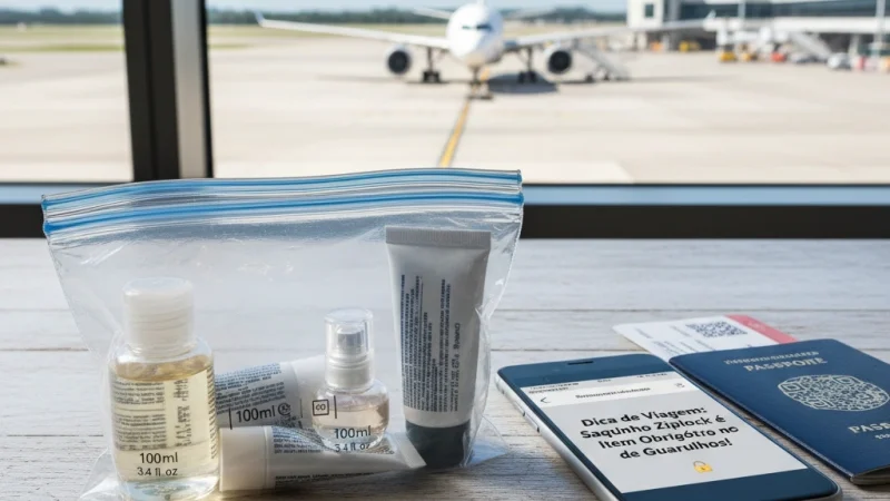 Dica de Viagem: Saquinho Ziplock é Item Obrigatório no Aeroporto de Guarulhos!