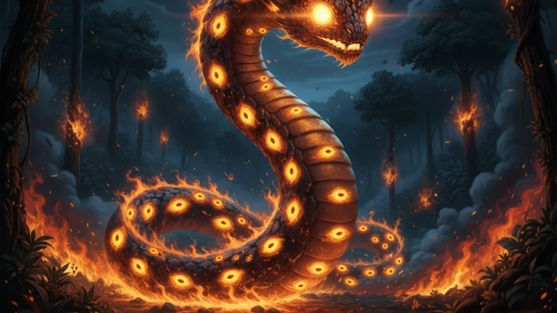 Boitatá: A Serpente de Fogo que Ilumina e Protege as Matas Brasileiras