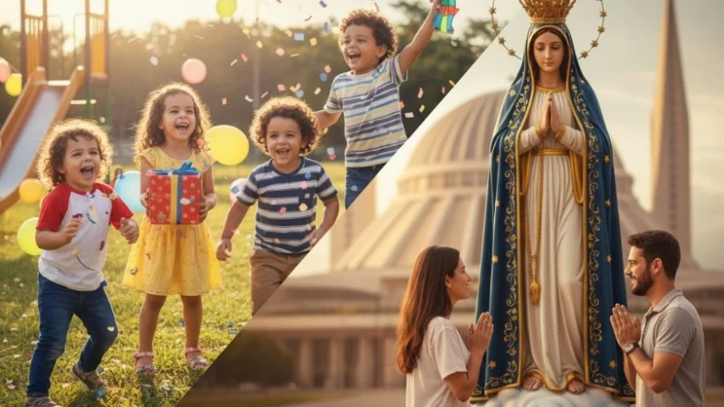 Dupla Celebração em 12 de Outubro: Crianças e Fé em Nossa Senhora Aparecida