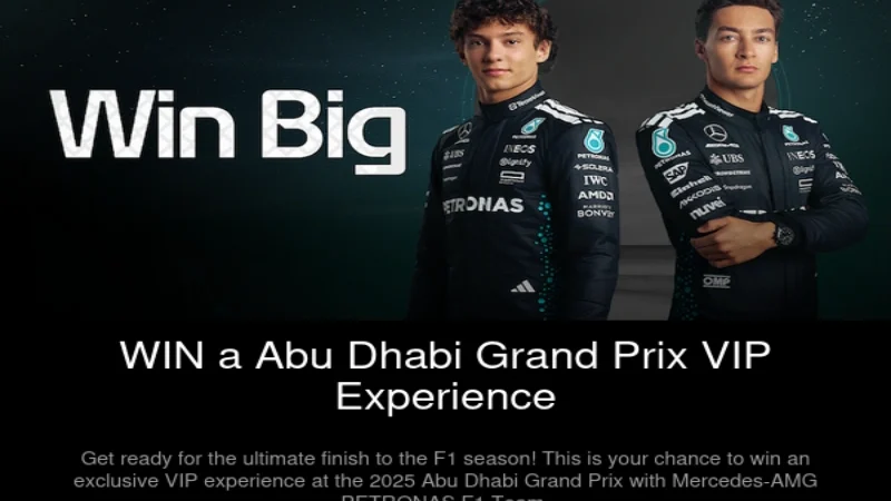 Participe do Sorteio de uma Experiência VIP do GP de Abu Dhabi – Mercedes-AMG PETRONAS F1 Team