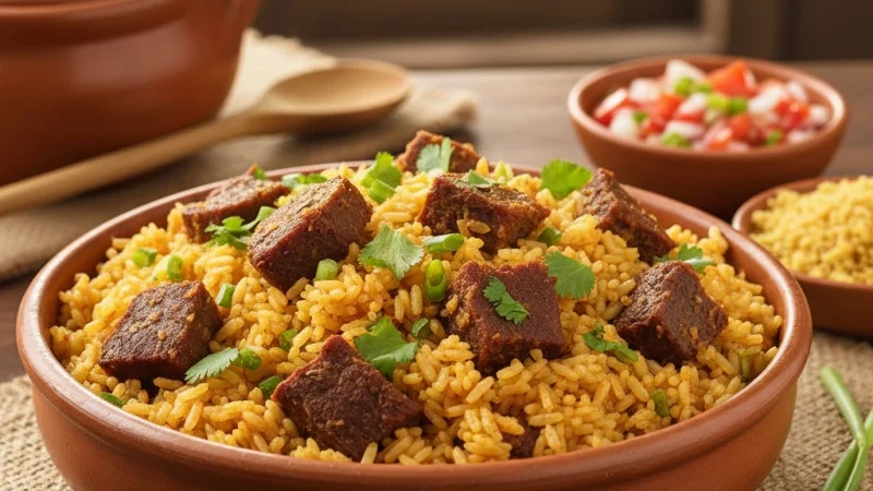 Maria Isabel (Arroz com Carne de Sol), Receita do Nordeste