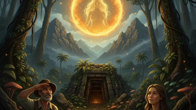A Mãe de Ouro: A Sentinela Incandescente dos Tesouros