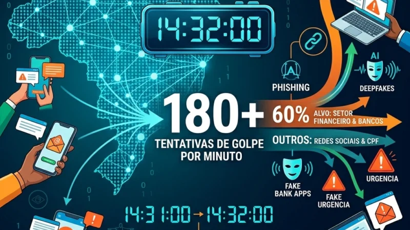 O Cerco Digital e as 180 Tentativas de Golpe por Minuto no Brasil
