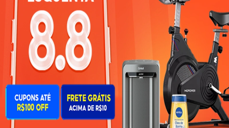 Esquenta Liquidação 8.8 – Shopee – Super Cupons e Descontos!