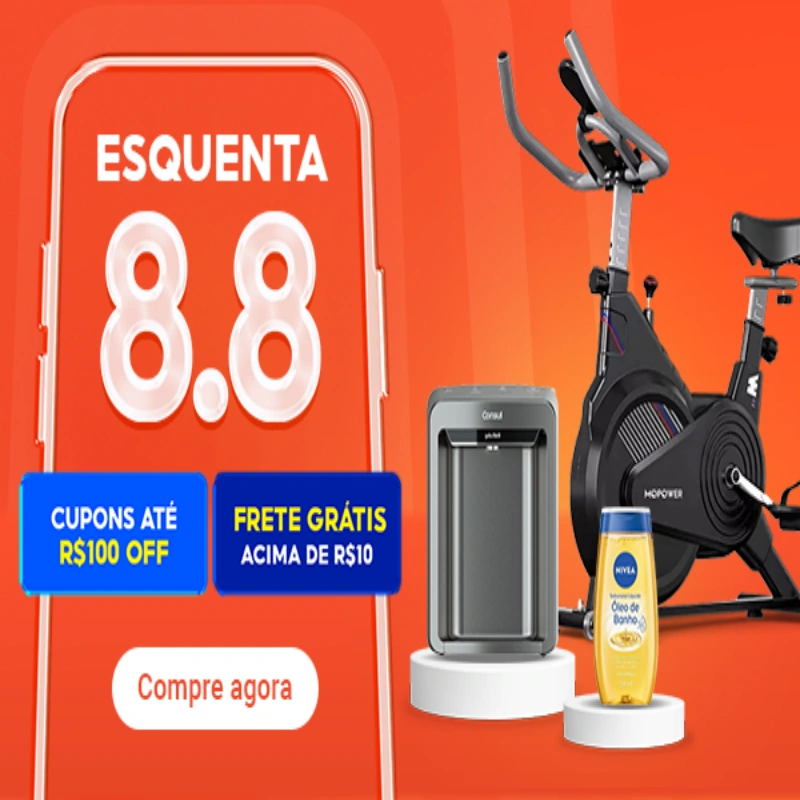 Esquenta Liquidação 8.8 – Shopee – Super Cupons e Descontos!