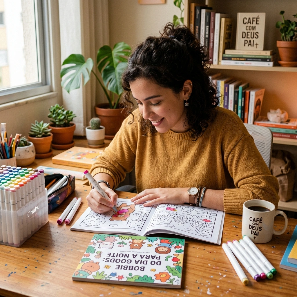 Livros de Colorir Dominam a Lista dos Mais Vendidos no Brasil