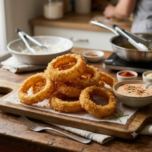 Receita Caseira de Onion Rings Crocantes Garante Sucesso no Aperitivo