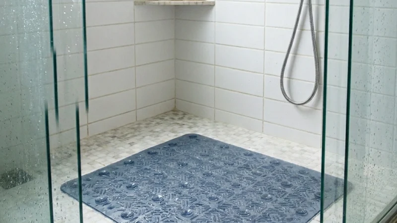 Tapete de Borracha com Ventosas Reduz Risco de Quedas e Garante um Banho Seguro