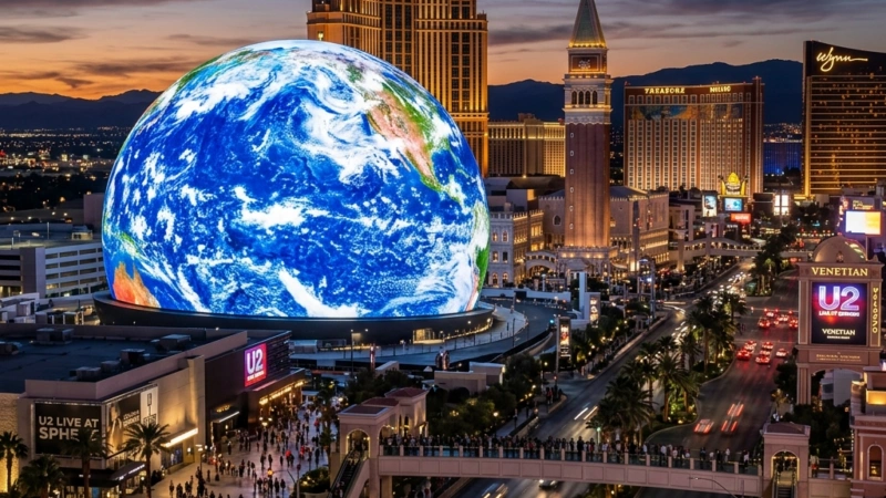 Esfera de Las Vegas Transforma o Entretenimento Imersivo com Tecnologia Futurista