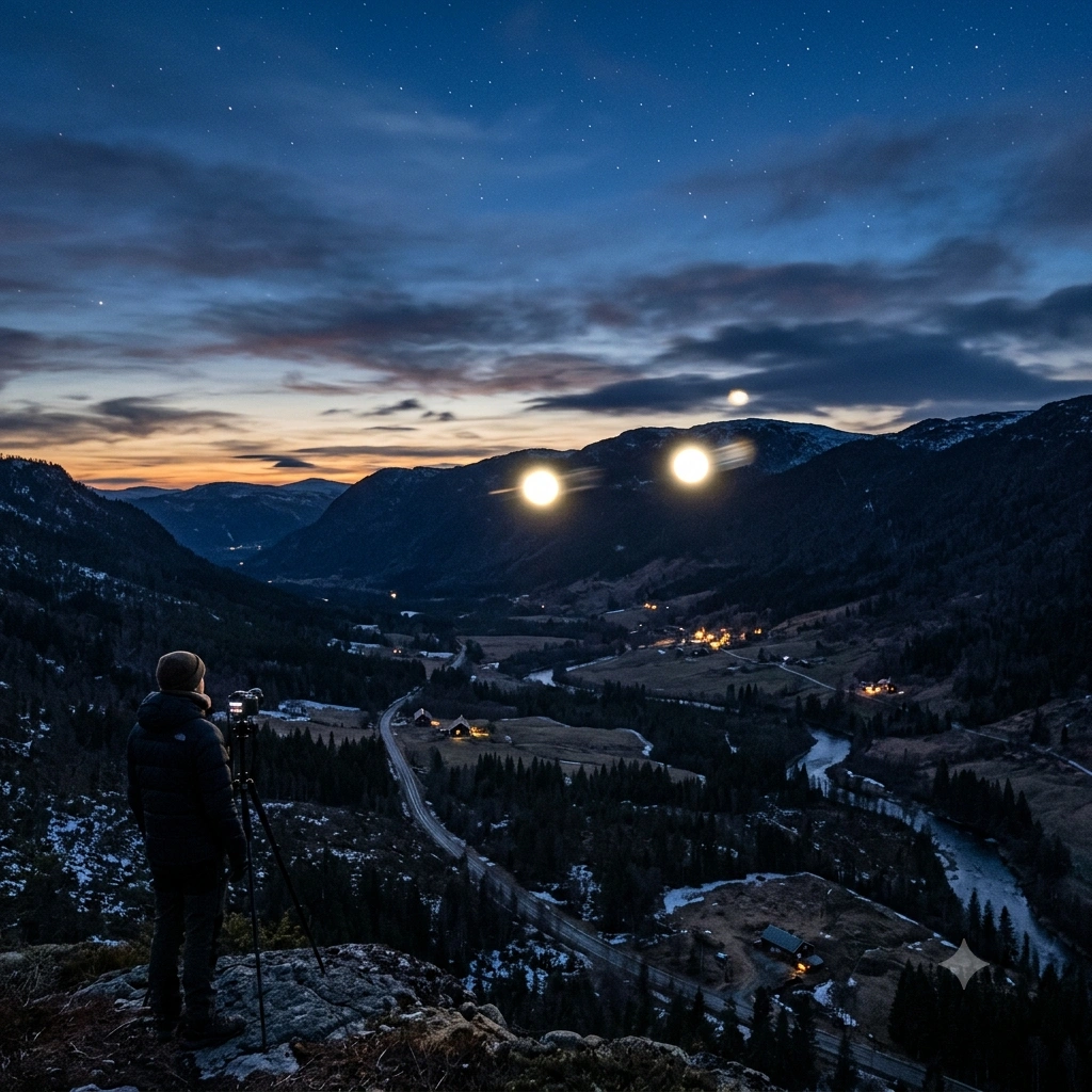 Fenômeno Luminoso no Vale de Hessdalen Mobiliza Pesquisadores na Noruega