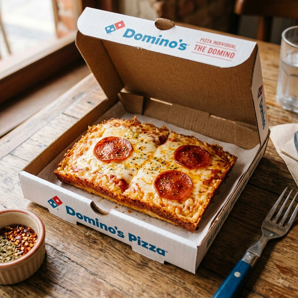 Aposta da Domino’s Transforma Seu Próprio Logo em Pizza Individual