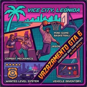 Vazamentos Recentes de GTA 6 Revelam Novas Mecânicas e Detalhes de Jogabilidade