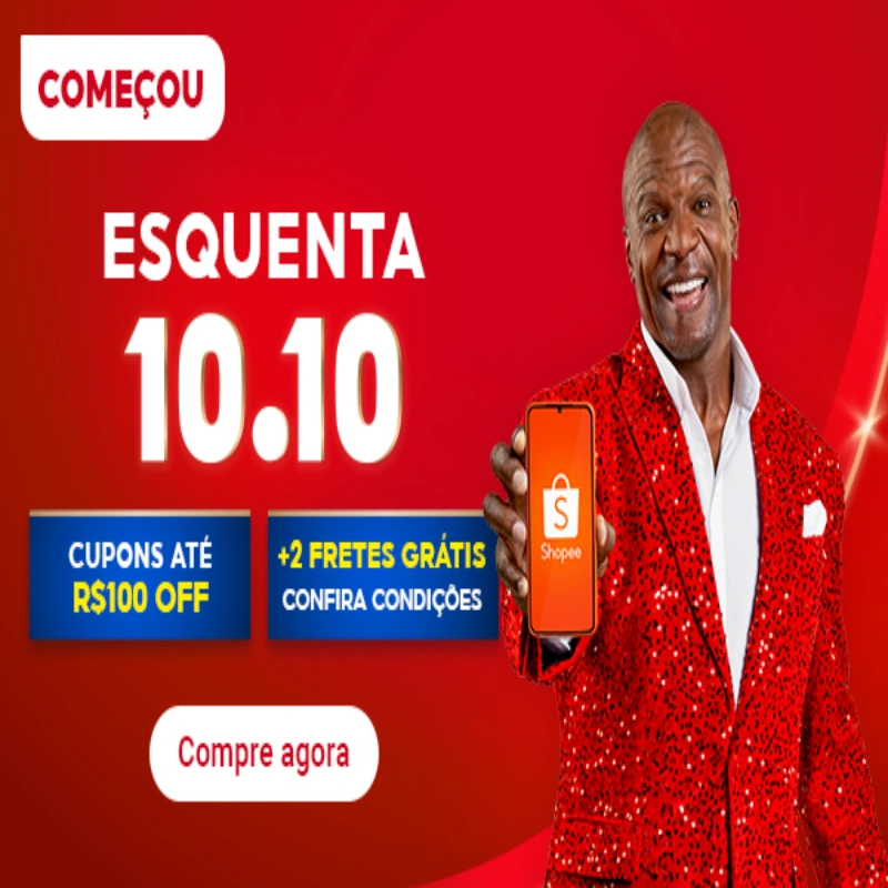 Esquenta Liquidação 10.10 – Shopee – Super Cupons e Descontos!