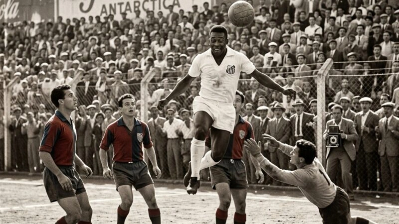 Gol Perdido do Pelé: Inteligência Artificial Recria Lance Histórico Sem Registros em Vídeo