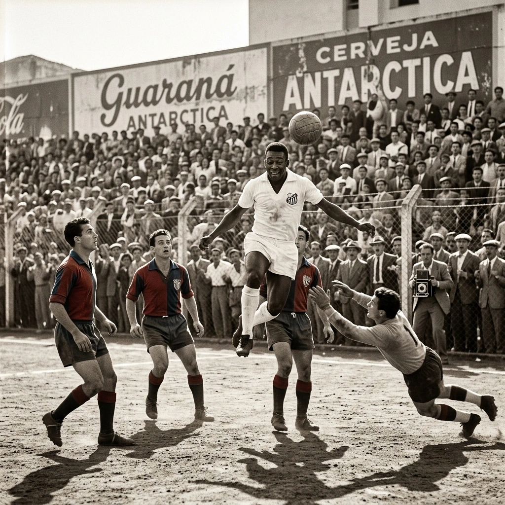Gol Perdido do Pelé: Inteligência Artificial Recria Lance Histórico Sem Registros em Vídeo