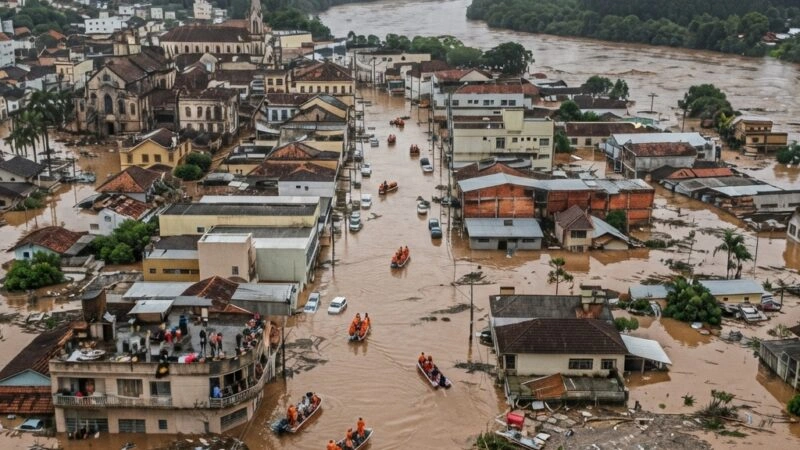 Alerta de Inundação no Rio Taquari Atinge Cidades Gaúchas