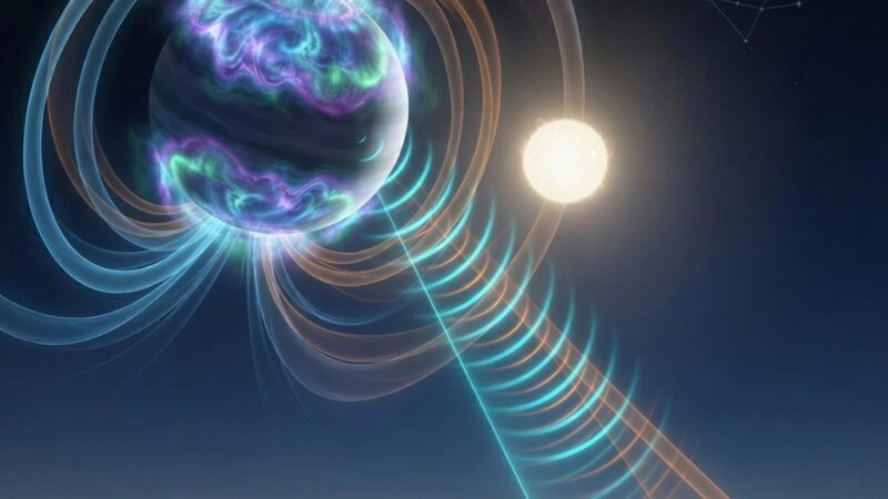 Astrônomos Captam Sinal de Rádio Inédito em Exoplaneta Distante