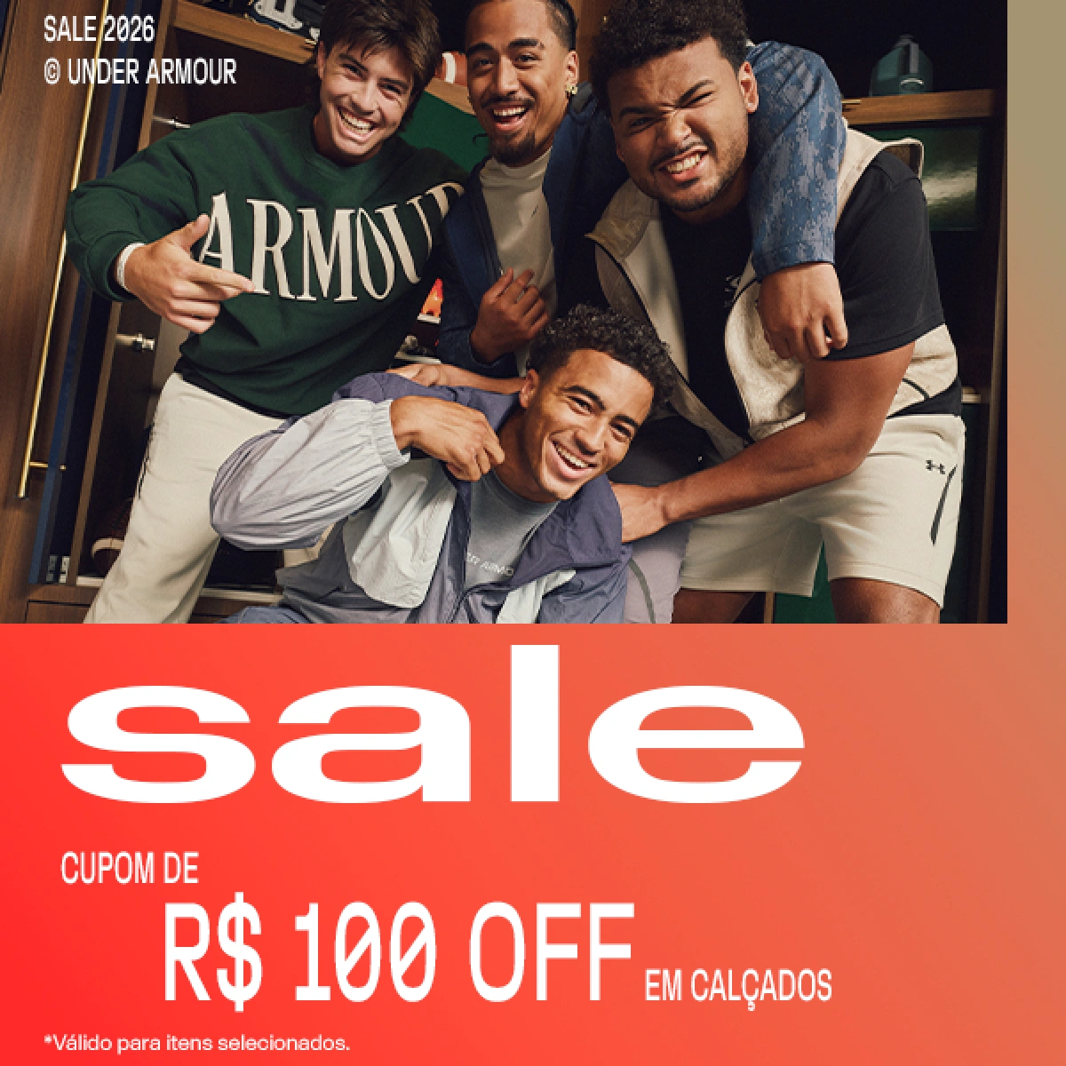 Under Armor: Seu Cupom de R$ 100 OFF Acabou de Chegar!