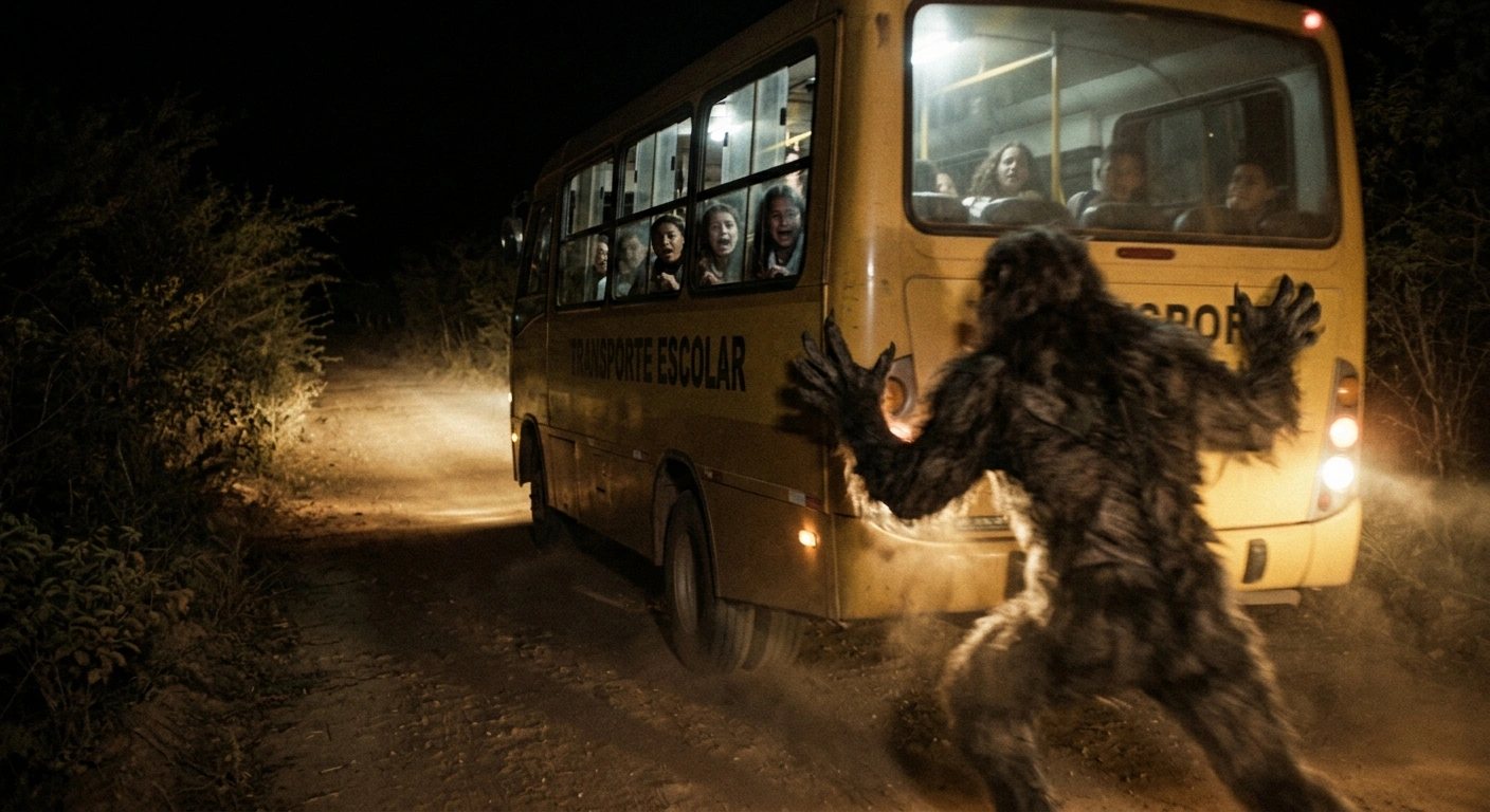 Criatura Desconhecida Persegue Ônibus Escolar e Assusta Moradores em Panelas, Agreste Pernambucano
