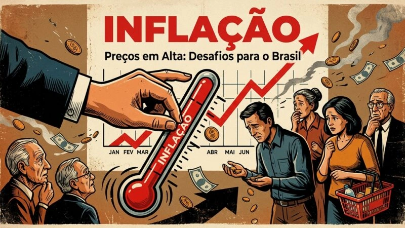 Mercado Financeiro Eleva Projeção da Inflação para 5,22% e Preocupa Famílias Brasileiras