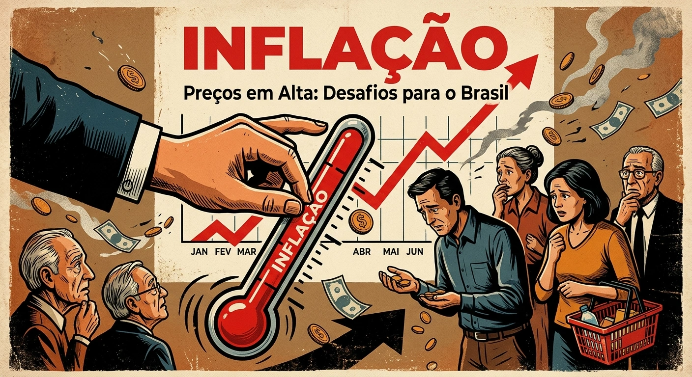 Mercado Financeiro Eleva Projeção da Inflação para 5,22% e Preocupa Famílias Brasileiras