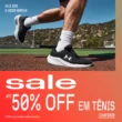 Até 50% OFF em tênis Under Armour na Sale!